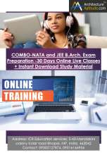 COMBO-NATA and JEE B.Arch. Exam Preparation -30 Days Online Live Classes + Instant Download Study Material